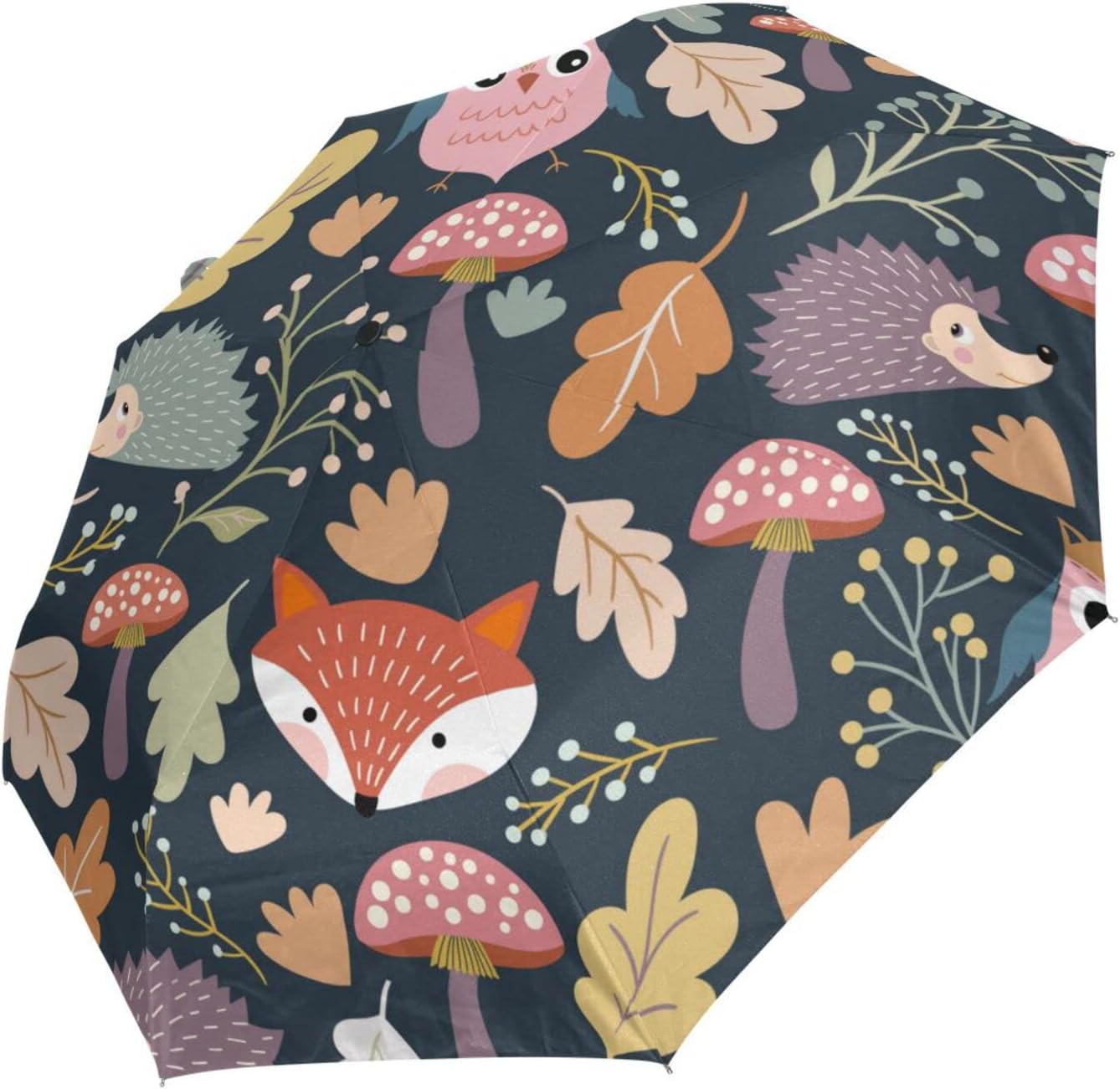 Automatic Umbrella One Touch Auto Open and Close Button Compact Travel Umbrella for Women Men Kid