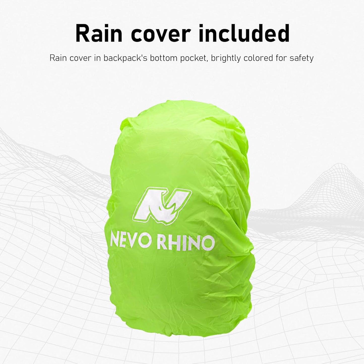 N NEVO RHINO Hiking Backpack 20L Water Resistant Outdoor Day Pack,Lightweight Travel Small Backpack