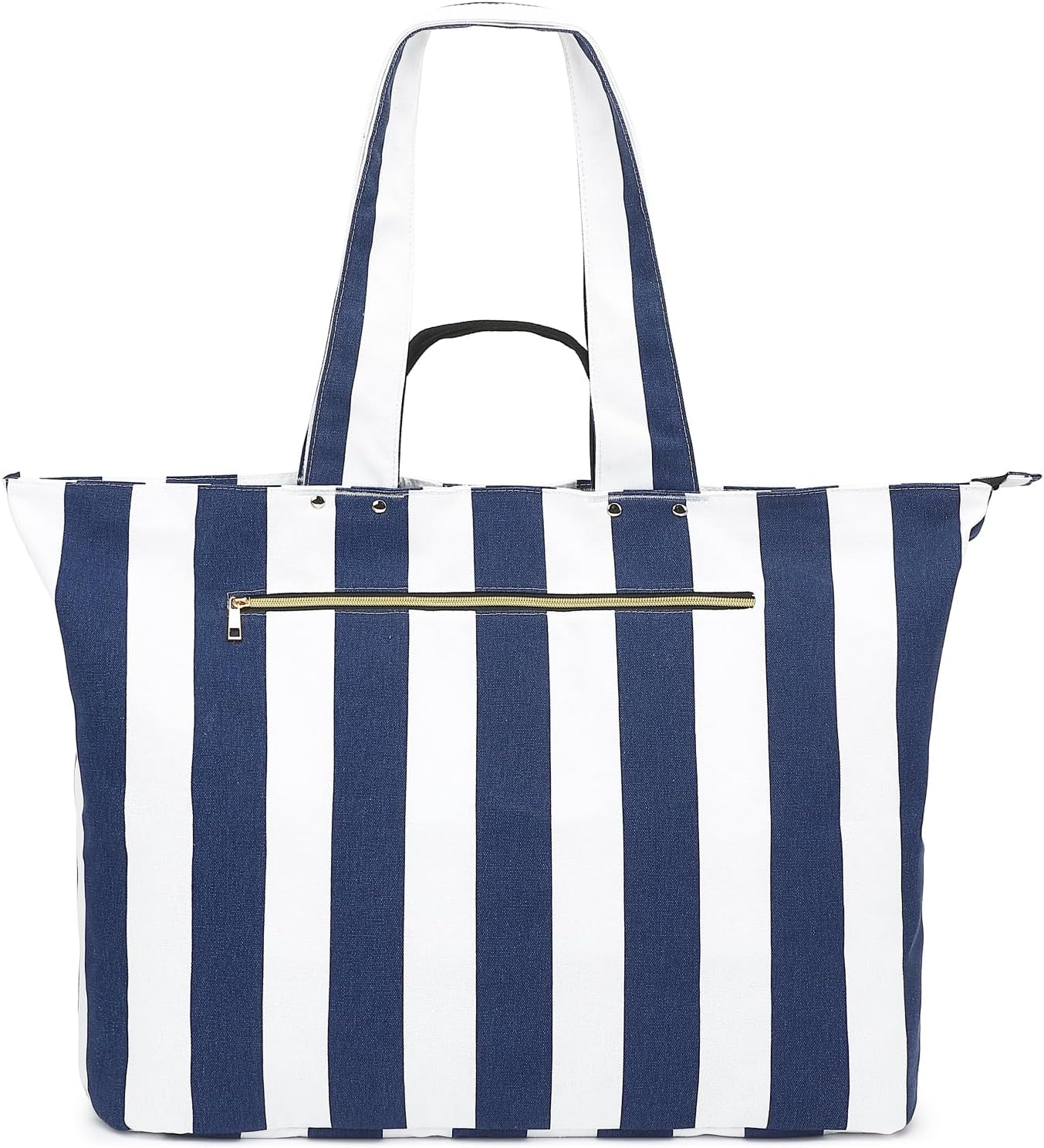 Large Beach Bag for Women, Waterproof Travel Tote Bag with Lunch/Wet Pocket for Weekender, Sandproof, Zipper Closure