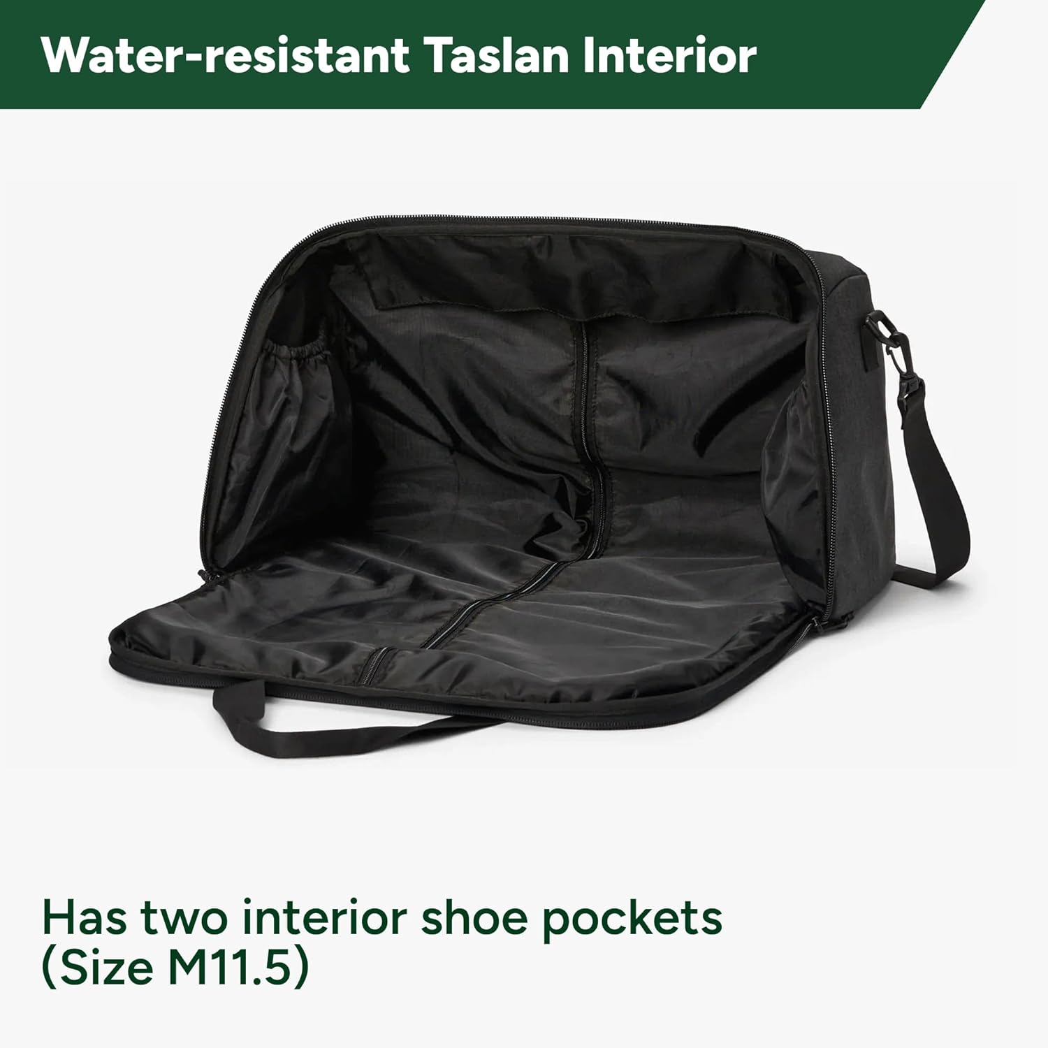 Halfday Convertible 2-in-1 Garment Duffel Weekender Bag 40L | Wrinkle-Free Travel, Hanging Suit