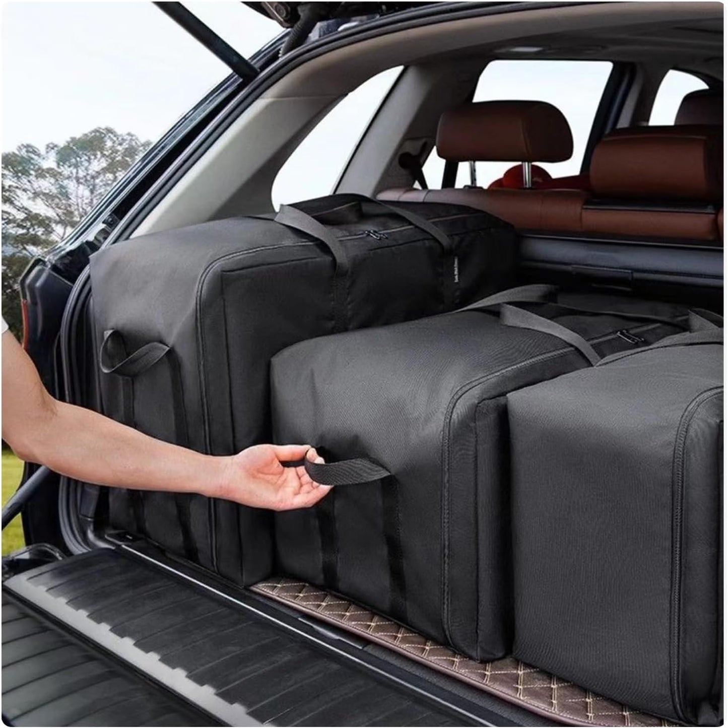 Portable Foldable Lightweight Luggage Heavy Duty Sports Storage Bag Travel Duffle Bag for Hiking, Camping & Gym Equipment Bag for Team Coaches (27.6 * 11.8 * 10.2 inches)