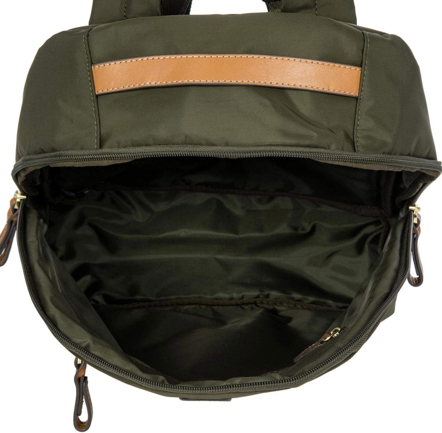 Bric's X-Travel City Backpack - 13 Inch - Travel Backpack for Women and Men - Designer Bag with Large Pockets - Olive