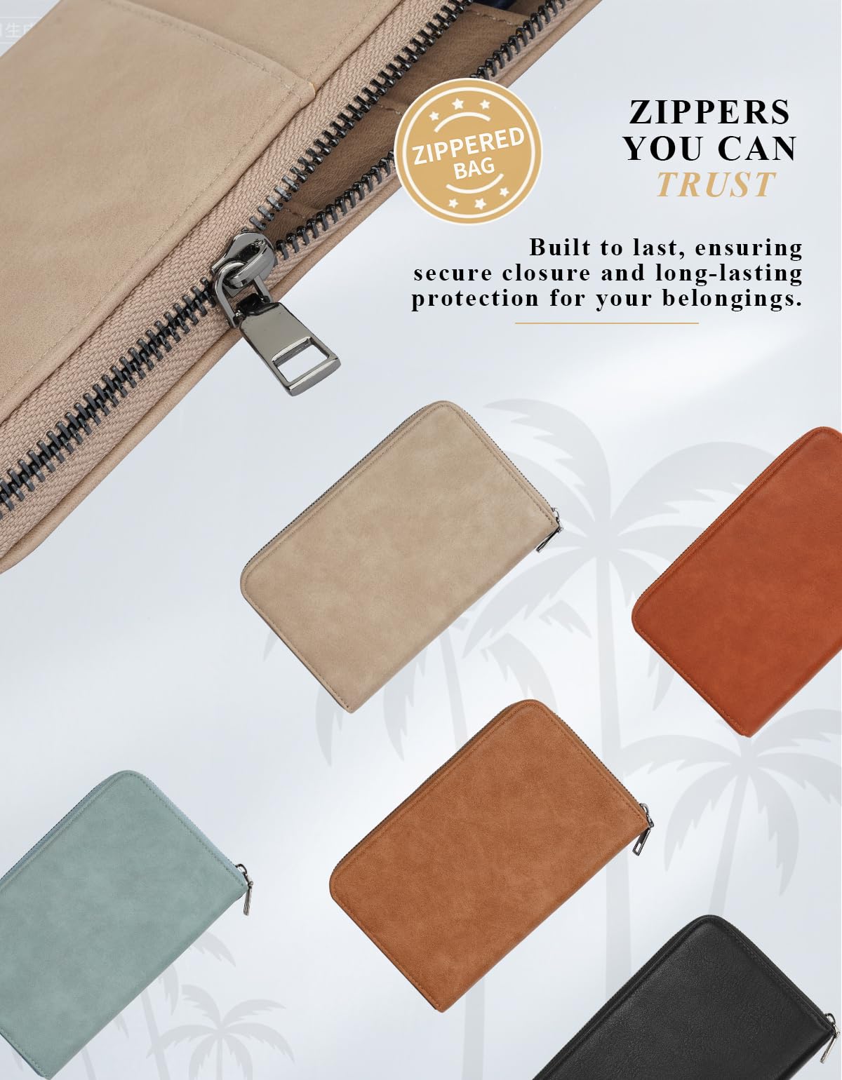 Family Passport Holder Wallet RFID Travel Document Organizer for Women Men, Portable Case Cover for