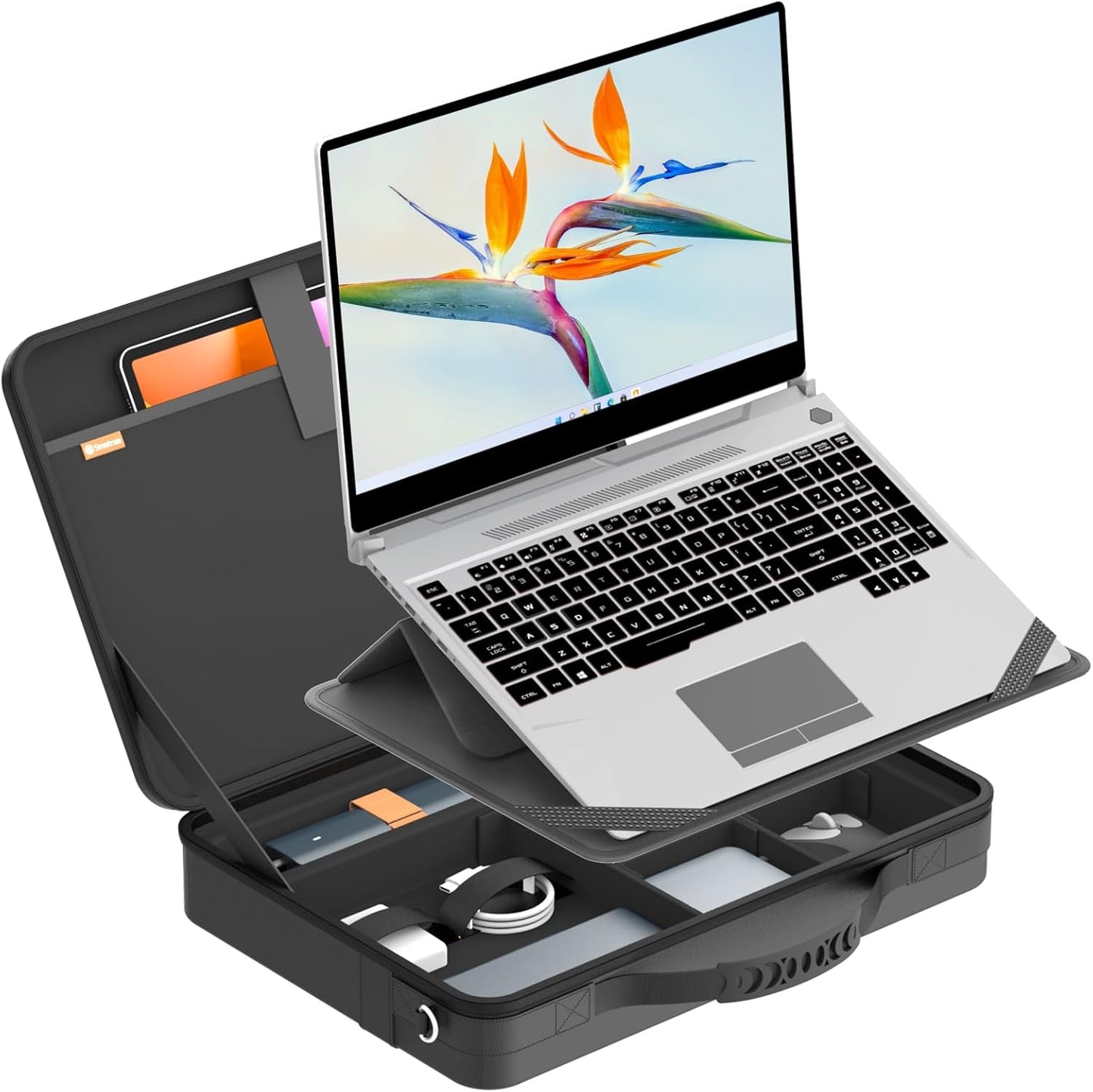 Smatree MobileBase Laptop Shoulder Sleeve with Stand for 15.6 inch Acer Aspire 1/3/Vero Green Laptop, for 15.6 inch Aspire Go 15/3D 15 SpatialLabs Edition, for Acer Nitro V 15 Case (A485S)