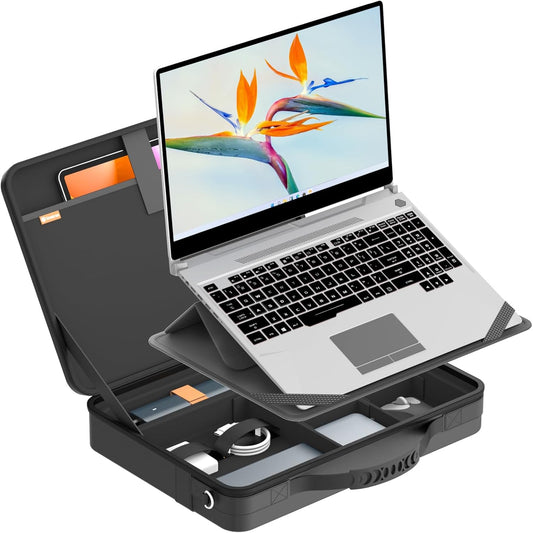 Smatree MobileBase Laptop Shoulder Case with Stand for 16inch HP OmniBook 7 Flip/X Flip Next Gen AI, for ZBook Studio 16 G9/G10/G11, for Spectre x360 2-in-1 16t/16, for HP Envy x360 Laptop 16t (A485S)