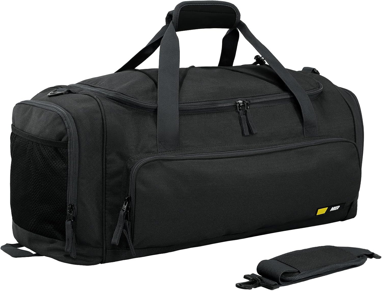 MIER Large Gym Bag for Men Sports Duffle Bag with Shoe Compartment 60L Lightweight Duffel Bags for Workout Fitness Travel