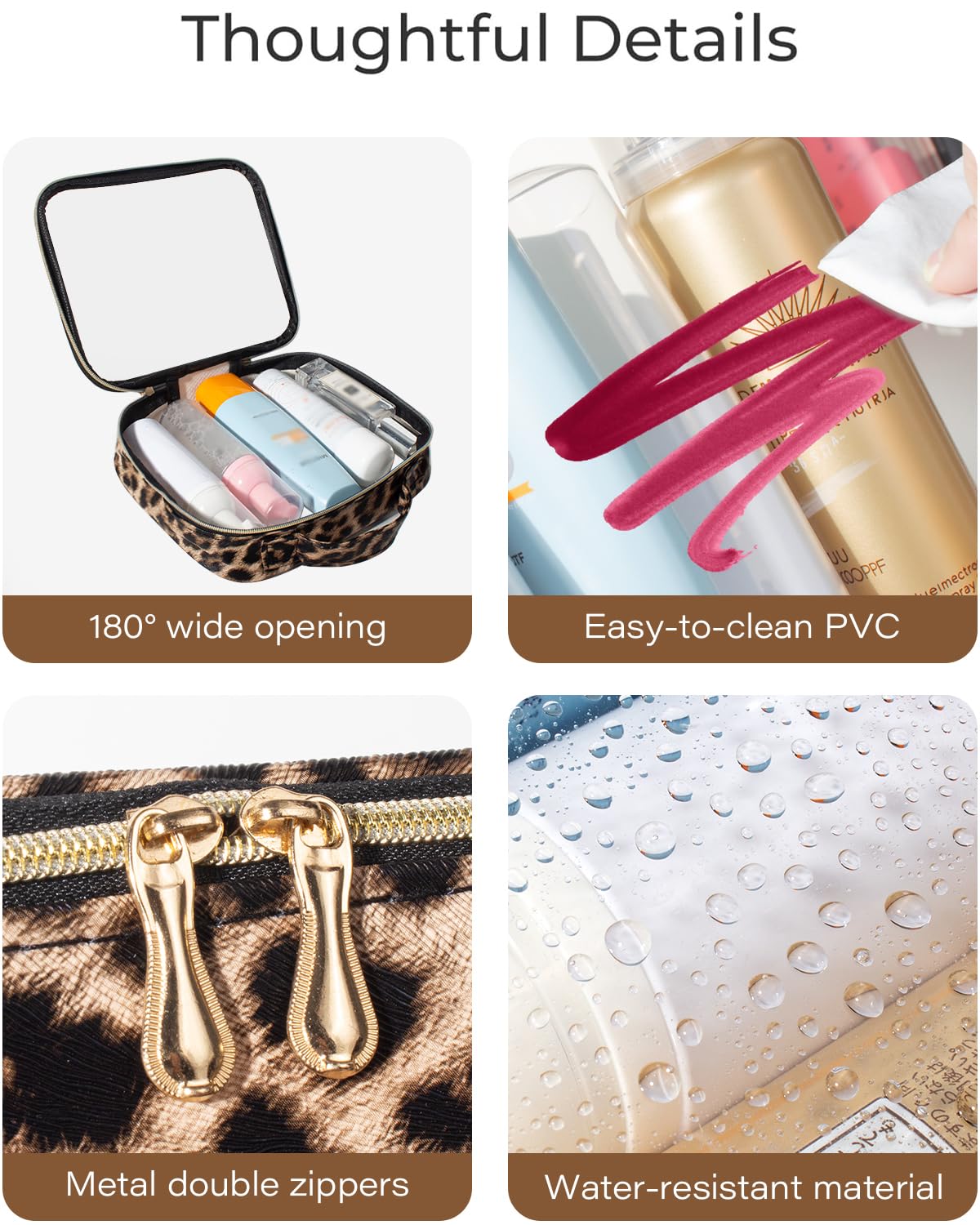 FFpaw 3 Pack Clear Toiletry Bag for Women, TSA Approved Organizer for Travel Size Toiletries Carry