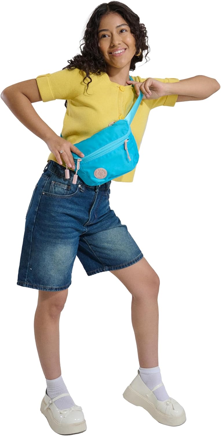 Baboon to the Moon Fanny Pack - Trendy, Compact, Water-Repellent Waist Bag in Multiple Colors and Sizes for Men and Women (Bluebell, Full Size (3L))