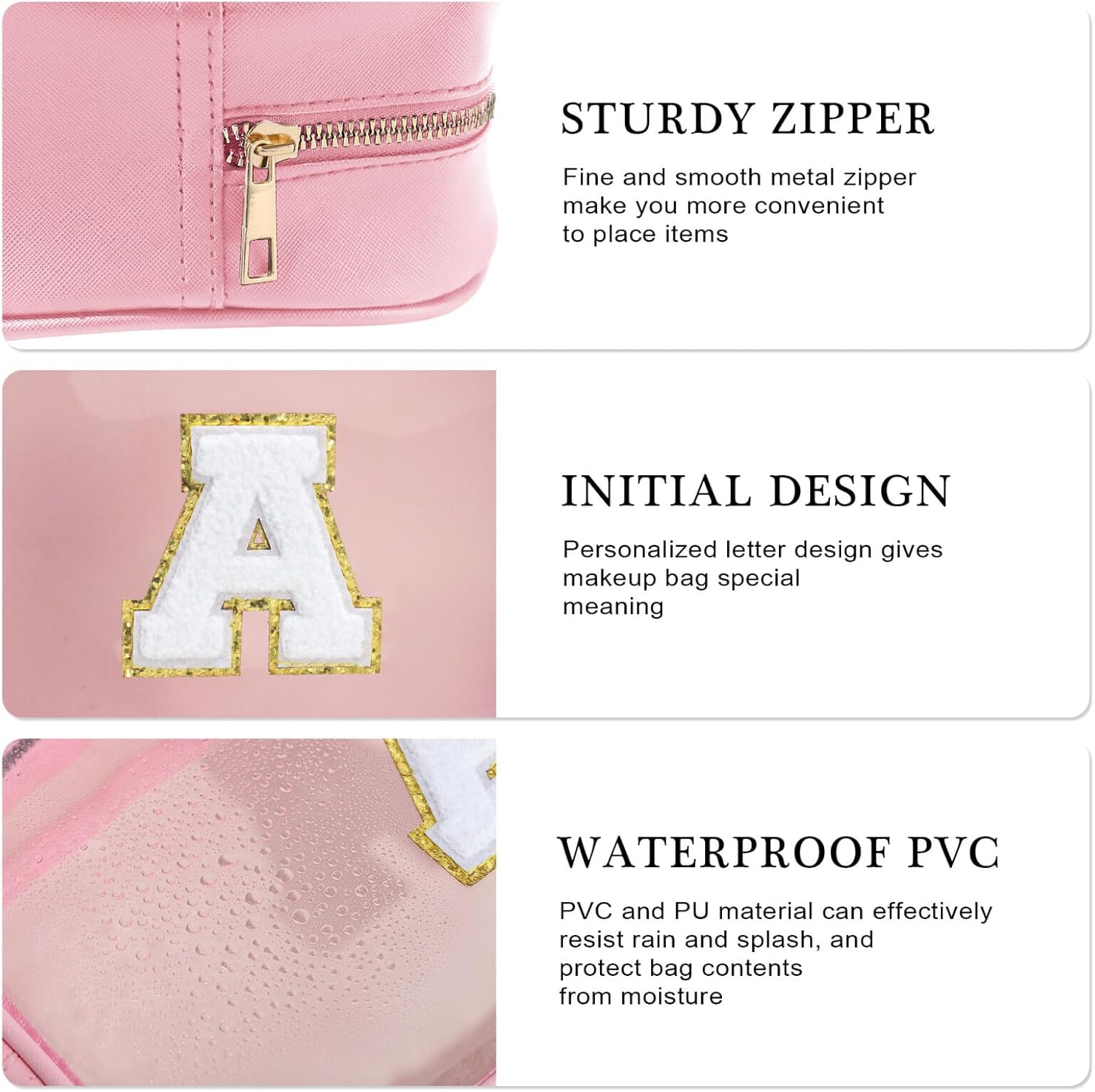 YOOLIFE Graduation Teacher Gifts Travel Toiletry Bag, Clear Makeup Bag Preppy Cosmetic Bags