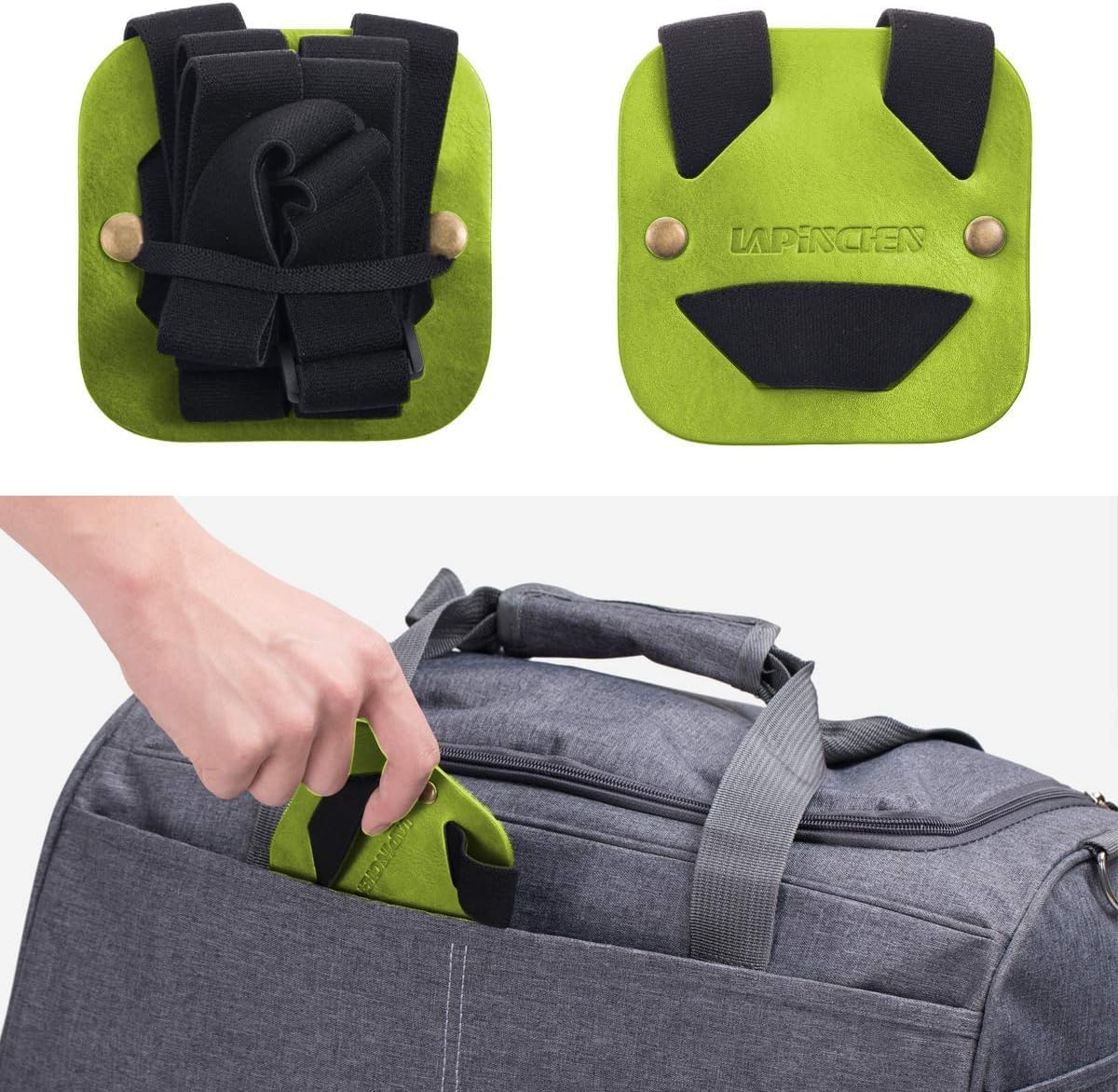 Luggage Straps for Suitcases,Travel Belt for Luggage Over Handle, Adjustable High Elastic Luggage Straps for Suitcases TSA Approved for Connecting Your Luggage (Green)