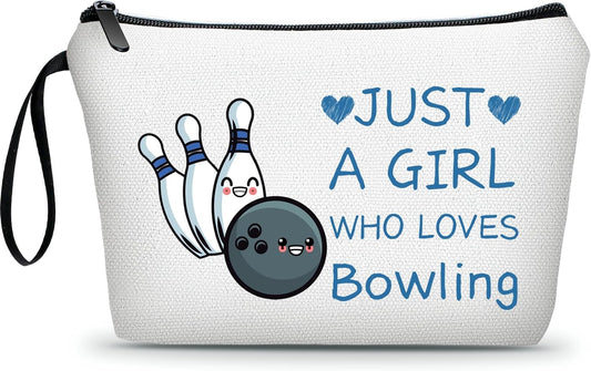 Bowling Accessories,Bowling Party Favors,Birthday Gift for Women,Bowling Cosmetic Makeup Bag,Woman Gifts for Birthday,Gifts for Teen Girls,Sister Birthday Gifts