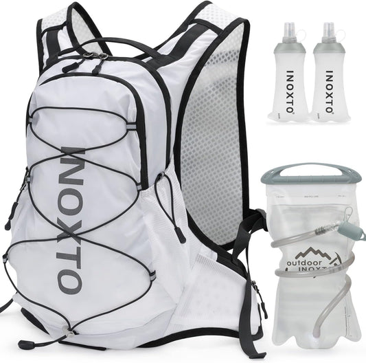 Hydration Pack Backpack, Lightweight Water Backpack with 2L Leakproof Hydration Bladder Daypack for Men Women,Running Hydration Vest for Outdoor Trail