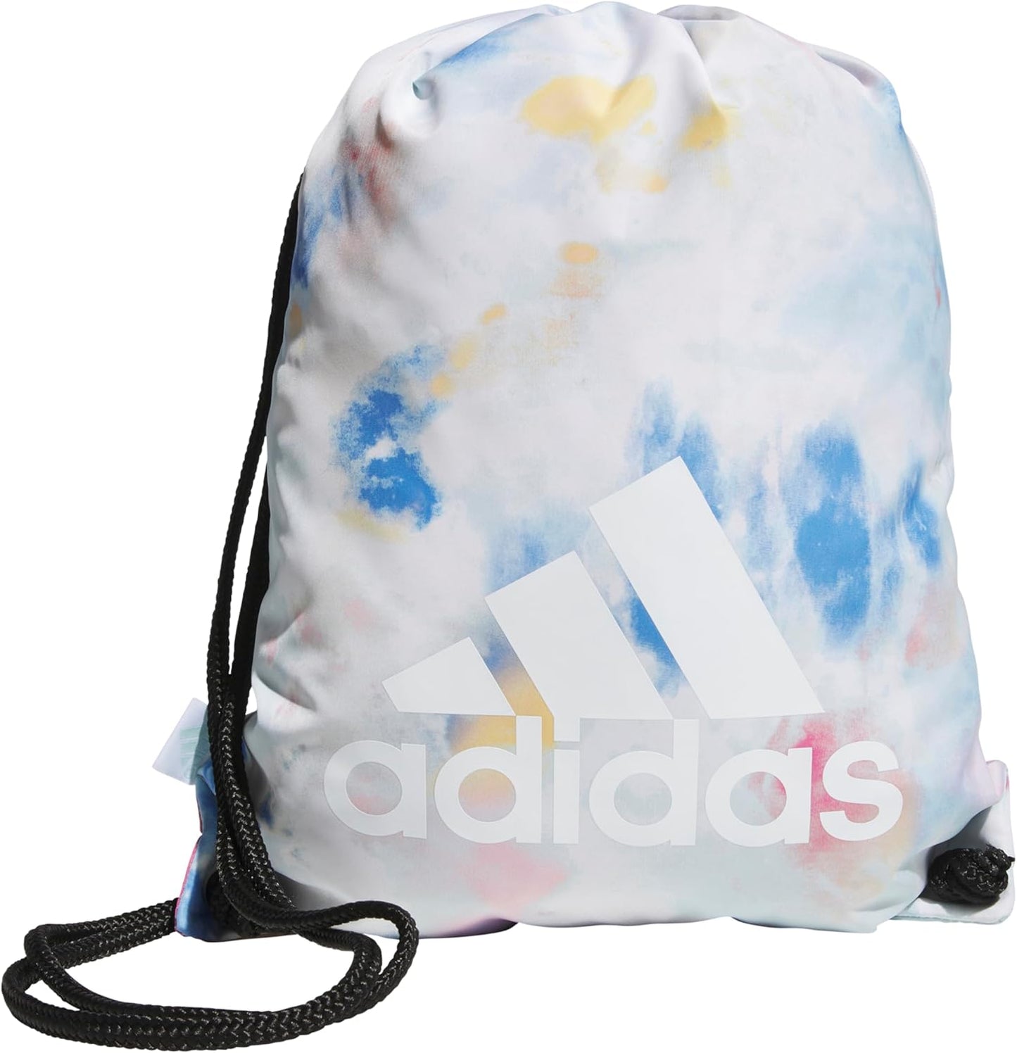 adidas Ready Sackpack – Drawstring Backpack Lightweight Small Gym Bag, Tie Dye Wash Halo Mint