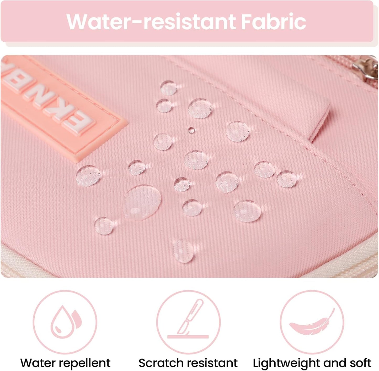 Tanou School Backpacks for Girls, Kawaii Kids School Bag with Pendant, Elementary Primary Middle School Lightweight 20L, Pink