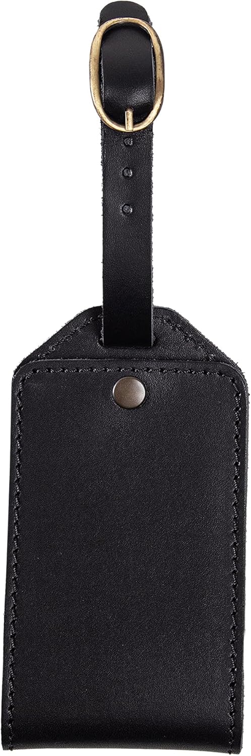 PEGAI Personalized Leather Luggage Tags for Suitcases | Handmade Travel Essentials Luggage Tag