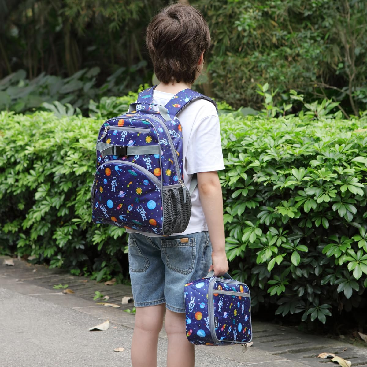 FlowFly Kids Backpack for Toddler Boys Girls, Simple Lightweight Bookbag for Daycare Kindergarten