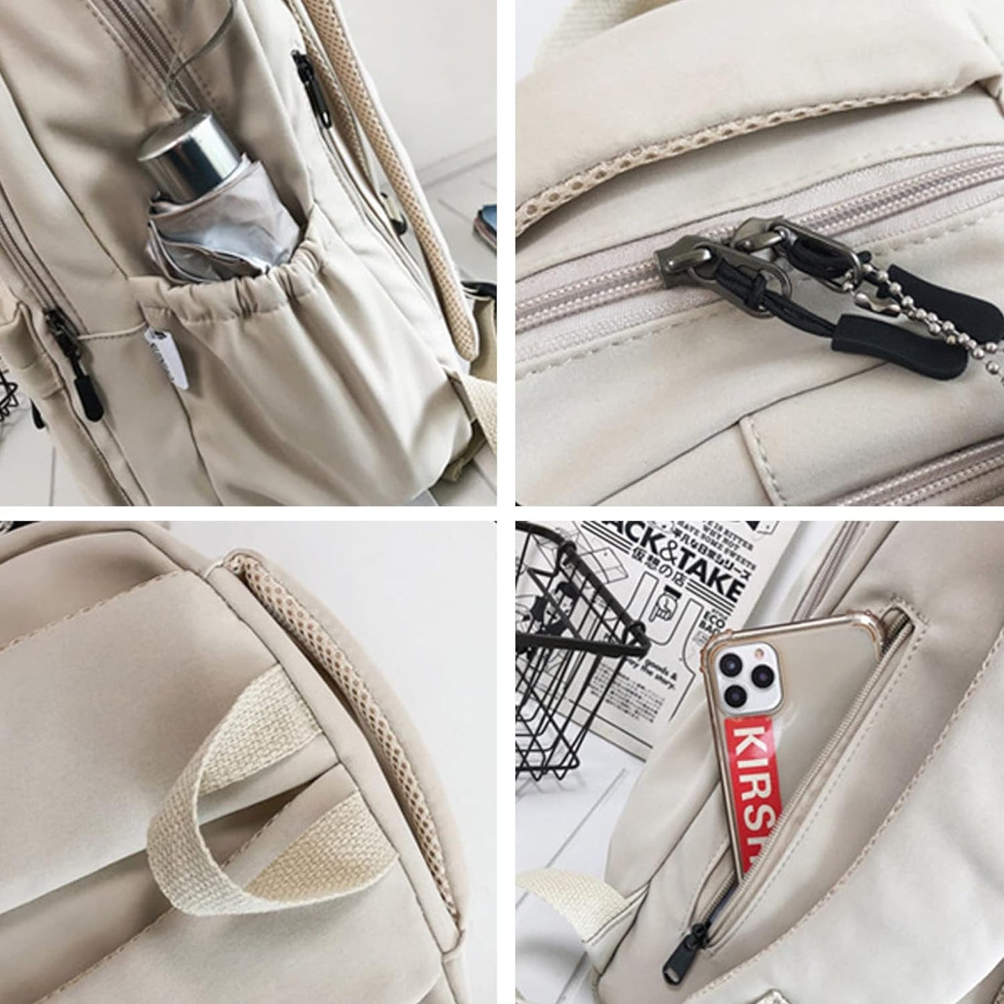 Aesthetic Backpack Cute Backpack for School College Backpack Large Capacity Bookbags for Girls