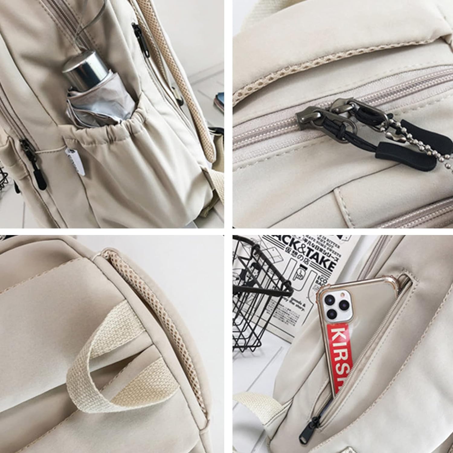 Aesthetic Backpack Cute Backpack for School College Backpack Large Capacity Bookbags for Girls
