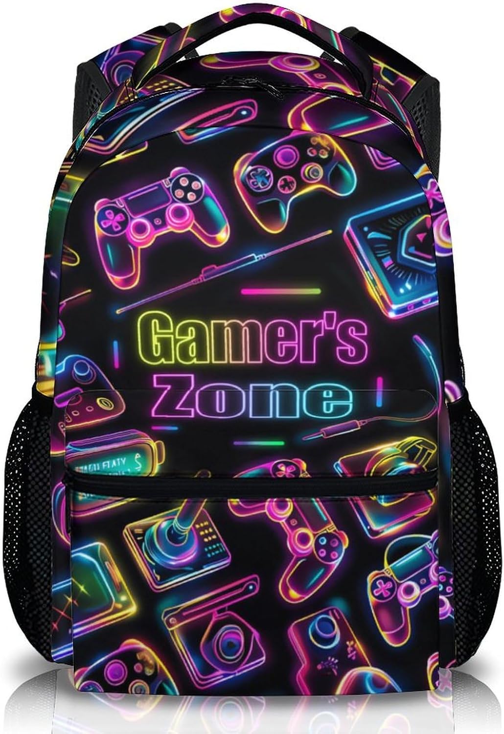 School Backpacks for Boys Girls, 17" Game Backpack for Children Students, Large Capacity Gaming Bookbag for Kindergarten Primary, School Supplies Gift for Travel Hiking Camping