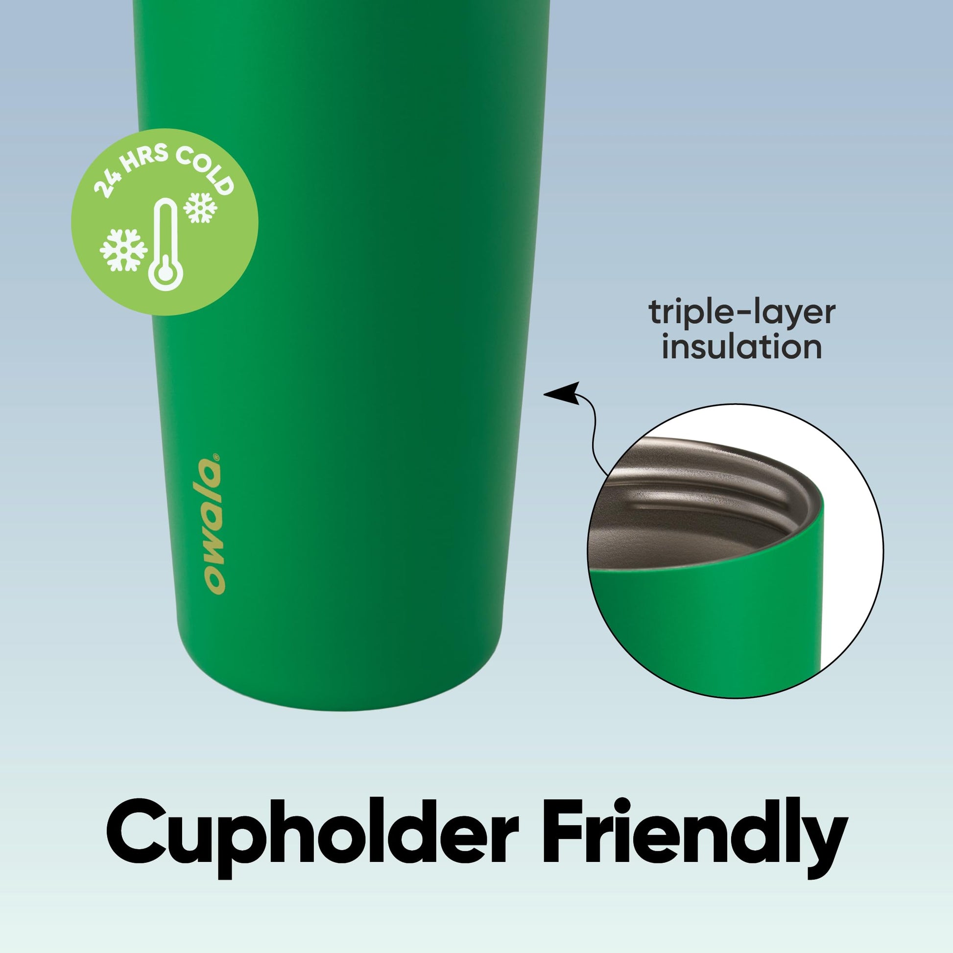 Owala FreeSip Sway Insulated Stainless Steel Water Bottle with Two-Way Spout, Built-In Straw and