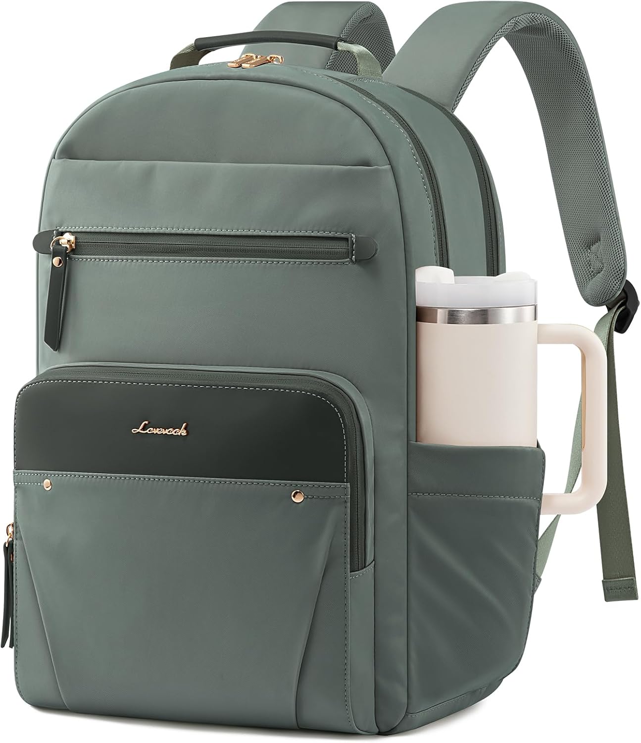 LOVEVOOK Laptop Backpack for Women, 15.6" Work Backpack Purse, Travel Personal Item Bag, Carry On Business Computer Bag, Casual Daypack for Office, School, or Gift, Black