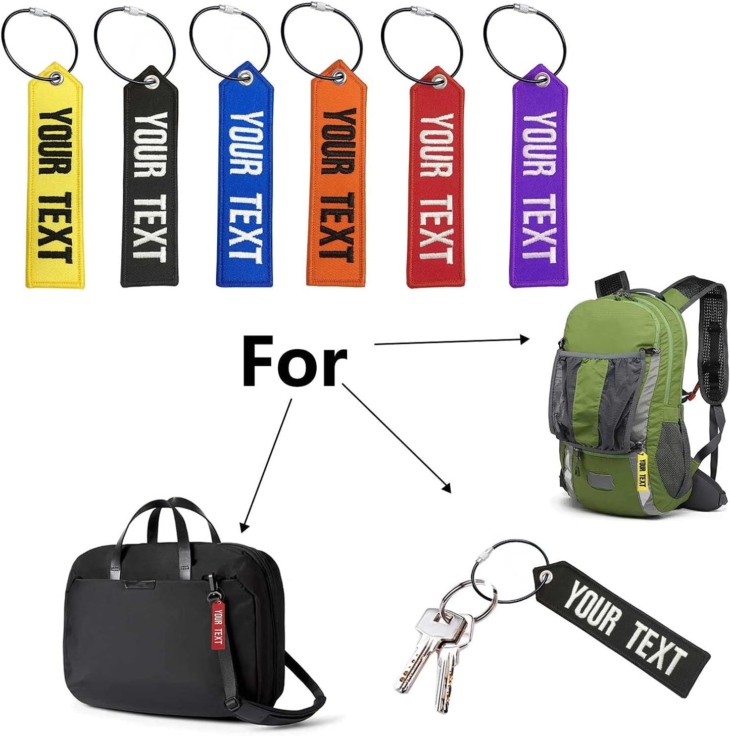 1PCS Personalized Luggage Tag, Customized Travel Suitcases Labels Tags with Stainless Steel Loop