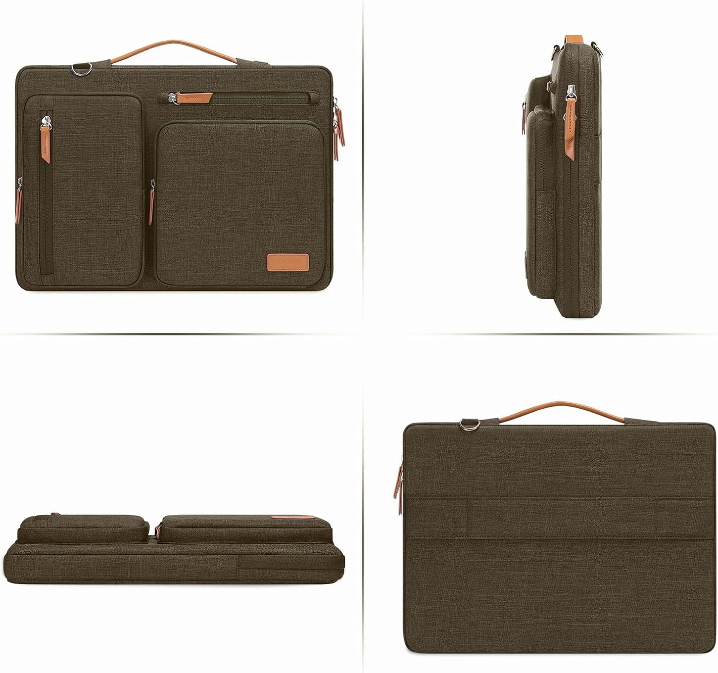 MOSISO 360 Protective Laptop Shoulder Bag,13-13.3 inch Computer Bag Compatible with MacBook, HP