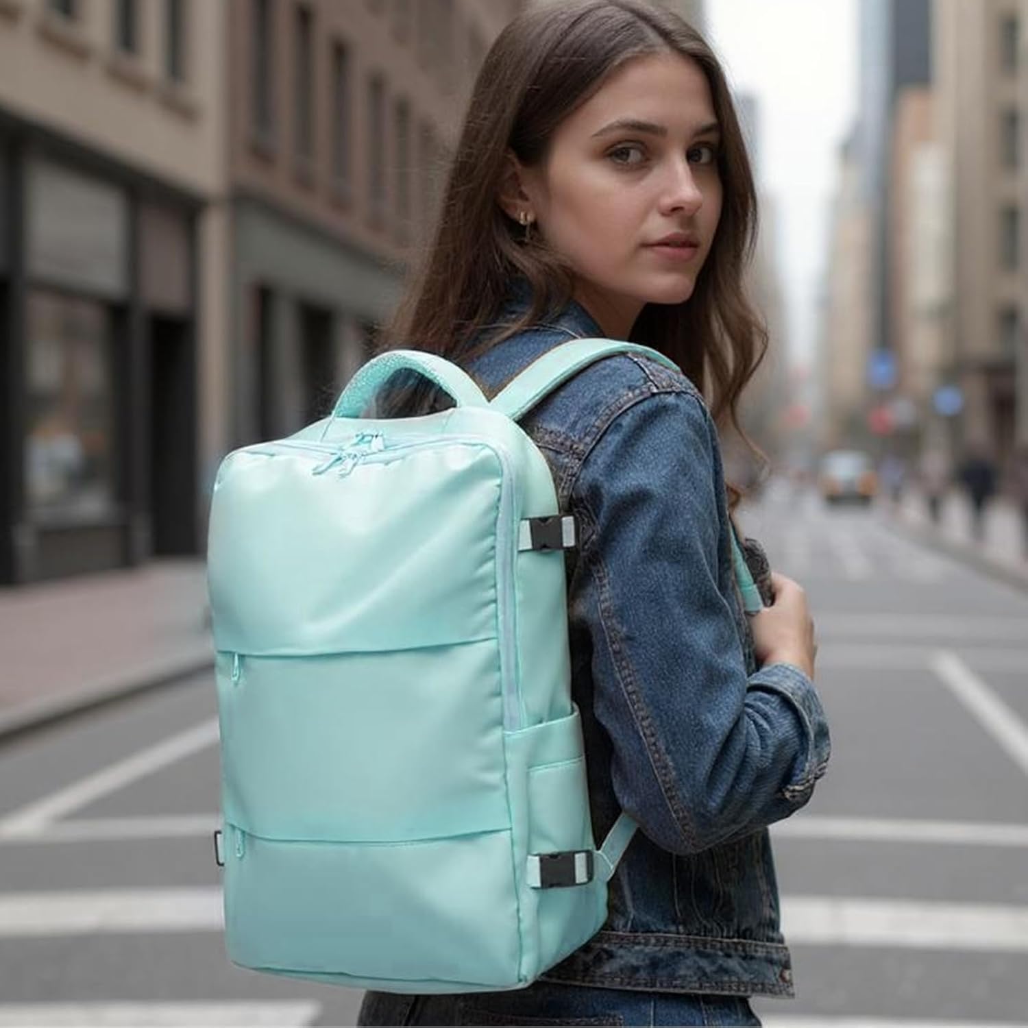 Travel Backpack for Women & Men, Waterproof Carry On Backpack Airline Approved Laptop Backpack Fits