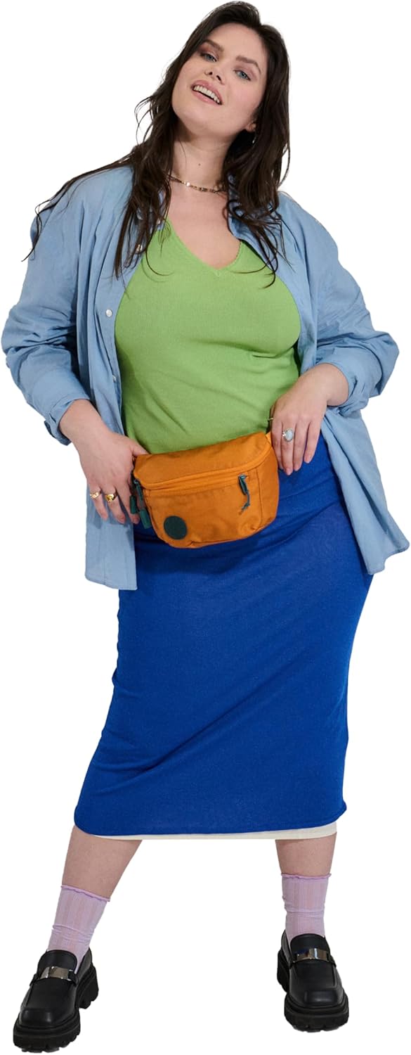 Baboon to the Moon Fanny Pack - Trendy, Compact, Water-Repellent Waist Bag in Multiple Colors and Sizes for Men and Women (Caramel, Full Size (3L))