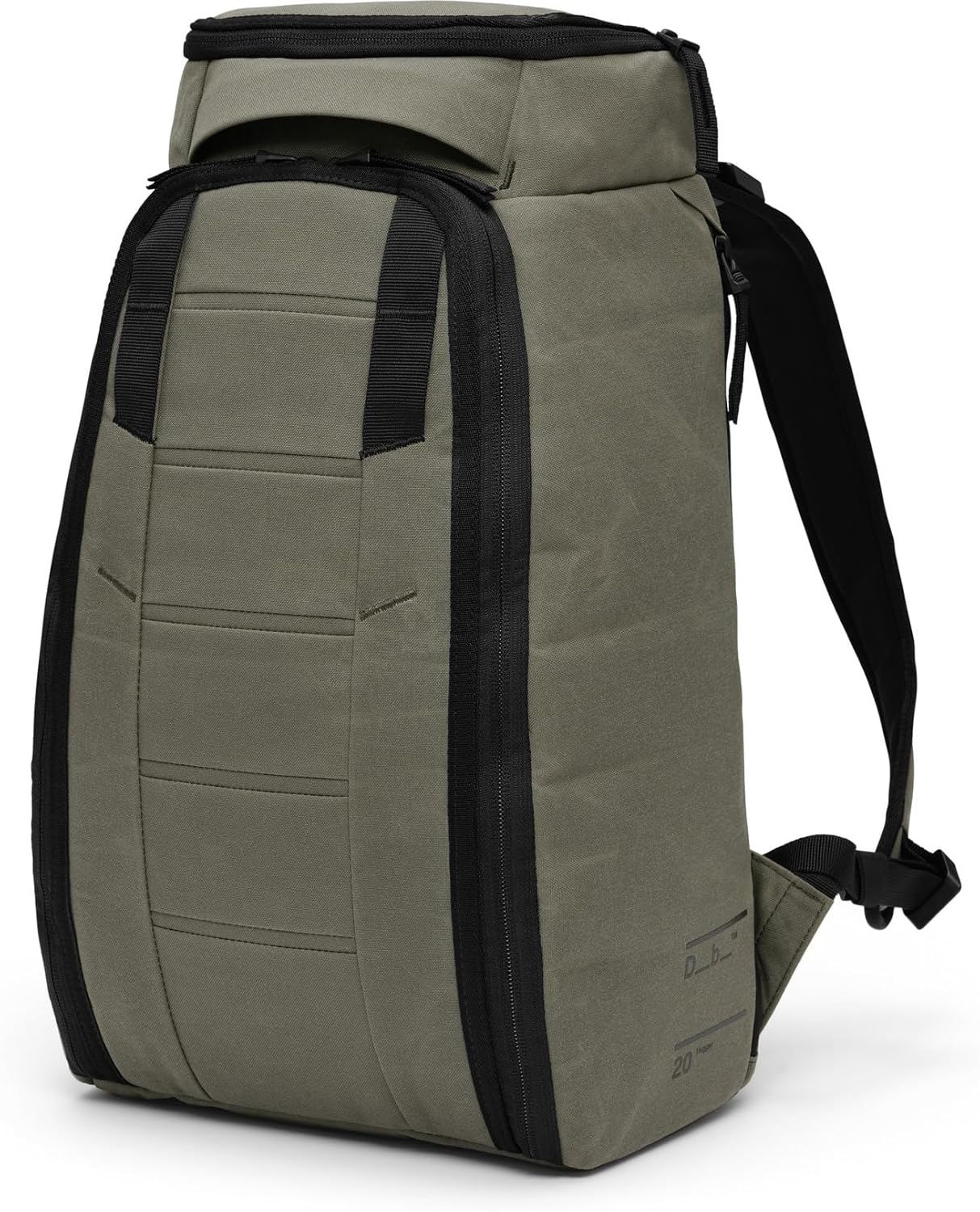 Db Journey The Hugger Backpack - Durable Travel Backpack with Laptop Compartment & Pockets for Work, Luggage Backpack with Roller Bag Hook Up System, 20L - Forest Green