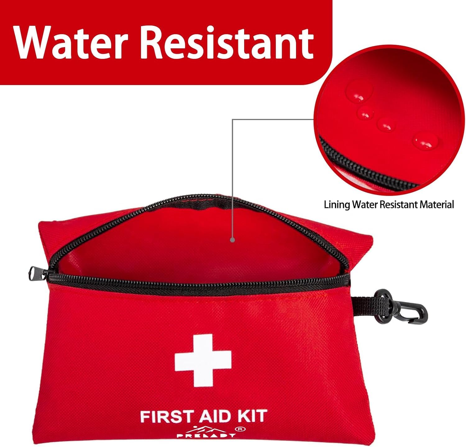 152 Piece Small First Aid Kit, Travel Size First Aid Kit TSA Approved, Mini Forst aid kit for Home