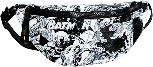 BATMAN Fanny Pack for Boys, Lightweight Superhero Waist Pack with Adjustable Strap for Travel Running Hiking Workout Cycling Christmas Birthday Gift