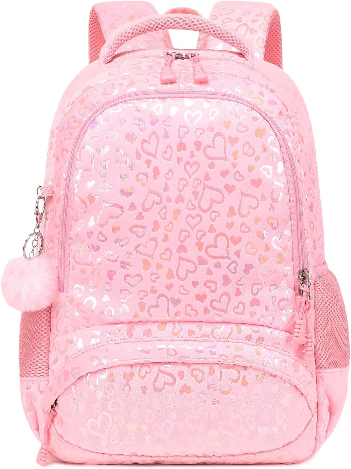 School Backpack for Girls Large Fluffy Bookbag for Kids Teens School Bags for Girl Primary Middle School Casual Daypack