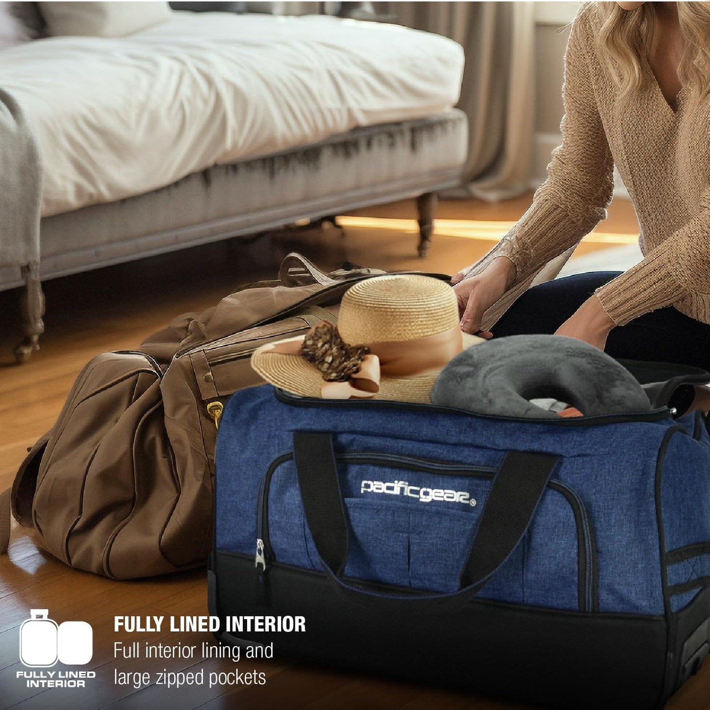 Pacific Gear Duffel Bag with Rolling Wheels
