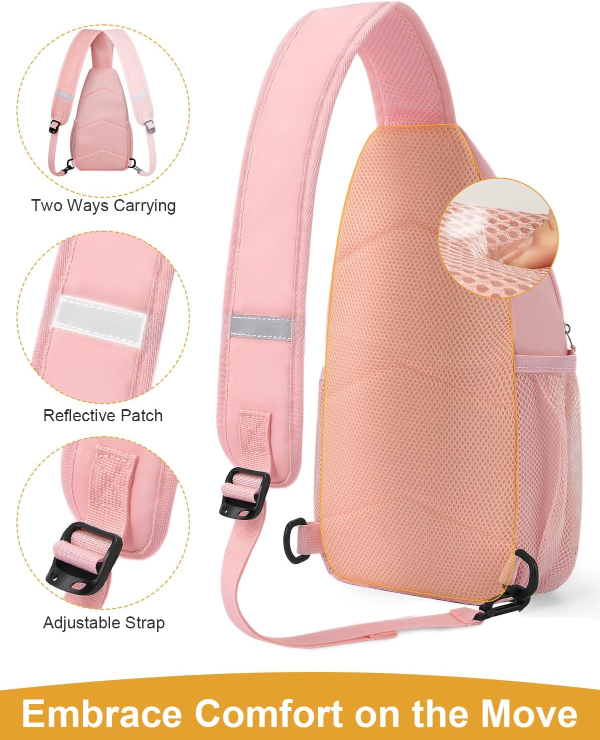 Crossbody Bags for Women Man Waterproof Sling Bag Backpack Trendy Casual Cross Body Bag with