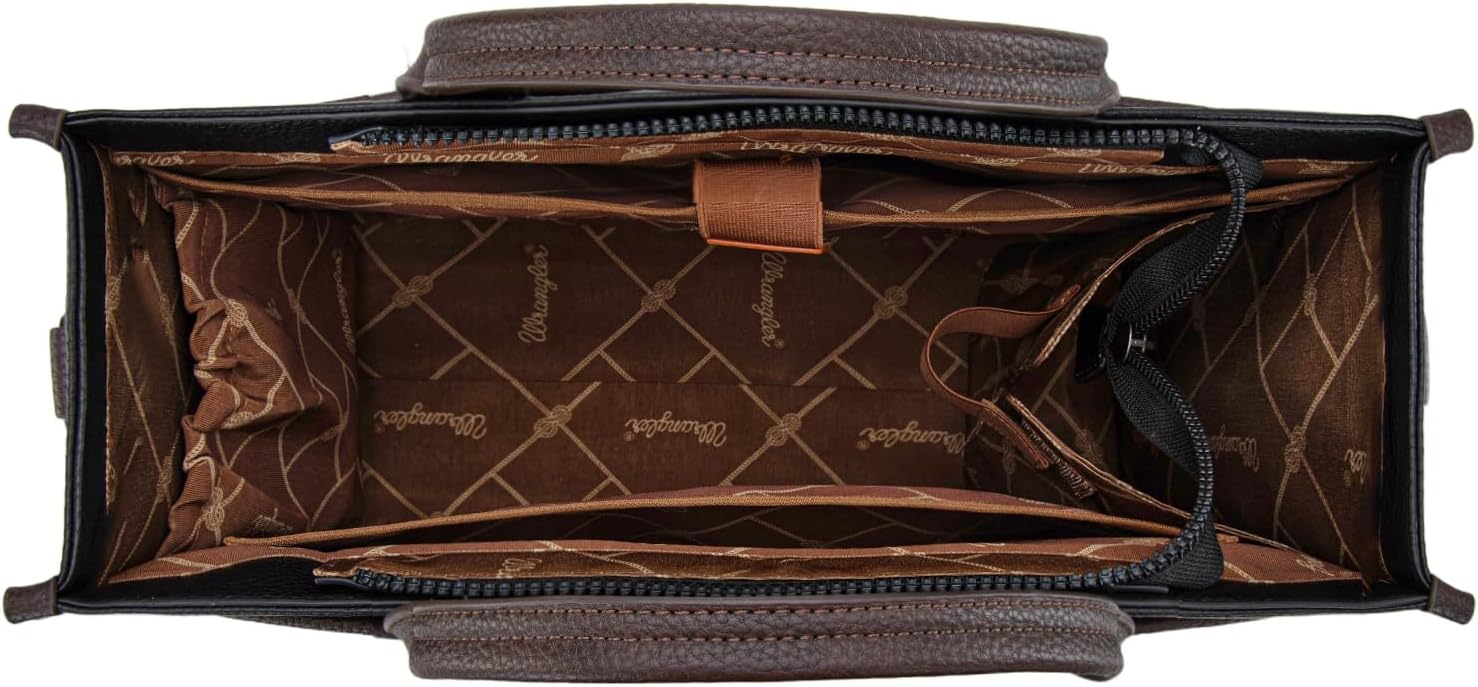 Wrangler Laptop Bag for Women 15.6 Inch Vintage Work Tote Bag for Business Briefcase Handbag with