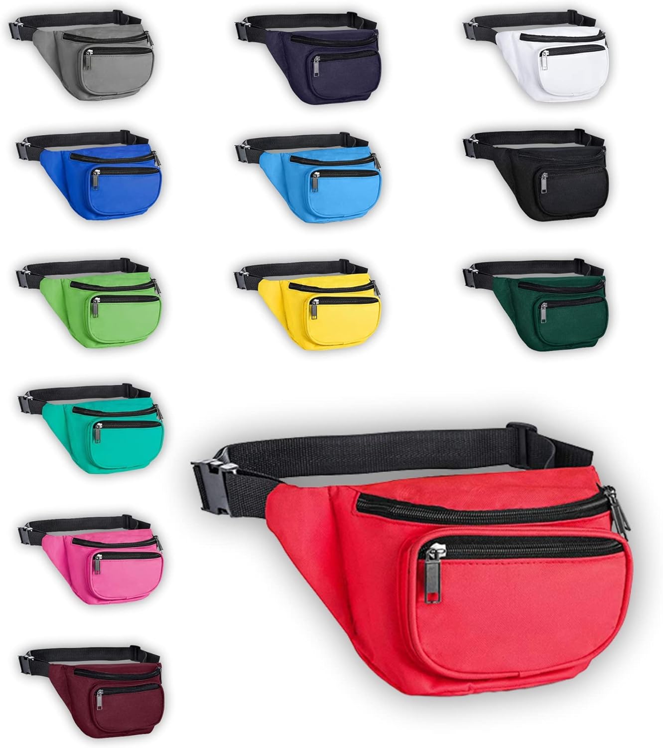 Fanny Pack, BuyAgain Quick Release Buckle Travel Sport Waist Fanny Pack Bag For Men Or Women
