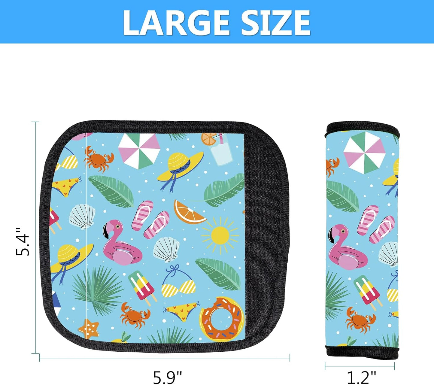 Luggage Handle Wraps 3Pcs – Neoprene Bag Handle Wrap for Bogg, Luggage Identifiers for Suitcases Easy Identification, Stylish & Comfy Suitcase Handle Replacement Travel Accessories for Airport Y18