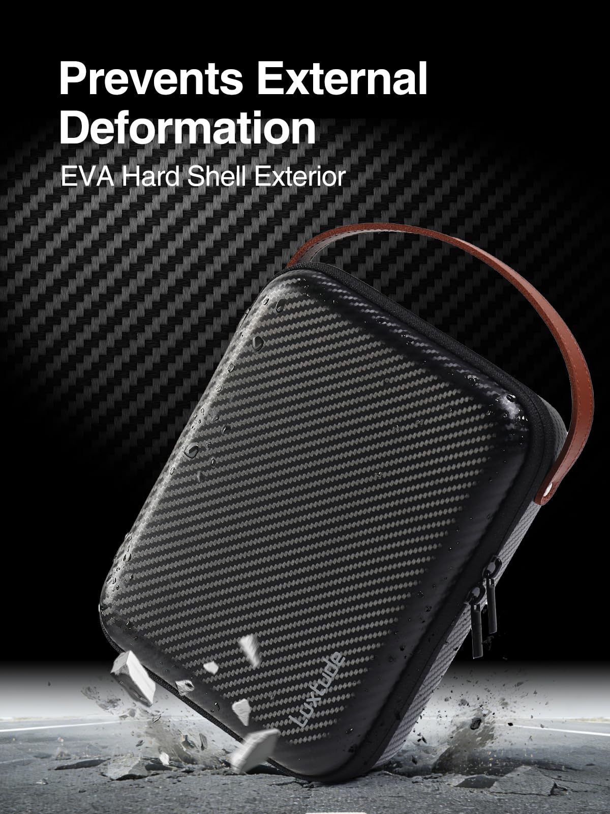 Luxtude Travel Sunglasses Organizer Case, Hard Shell Sunglasses Travel Case