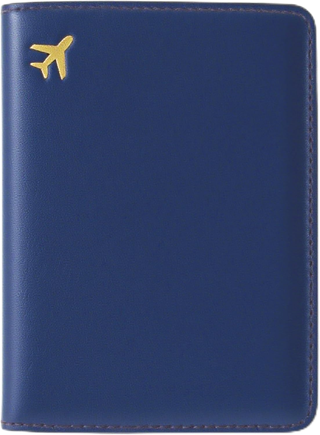 PU Leather Passport Holder Covers Case, Waterproof Rfid Blocking Travel Wallet Passport Holder(Marine Blue)