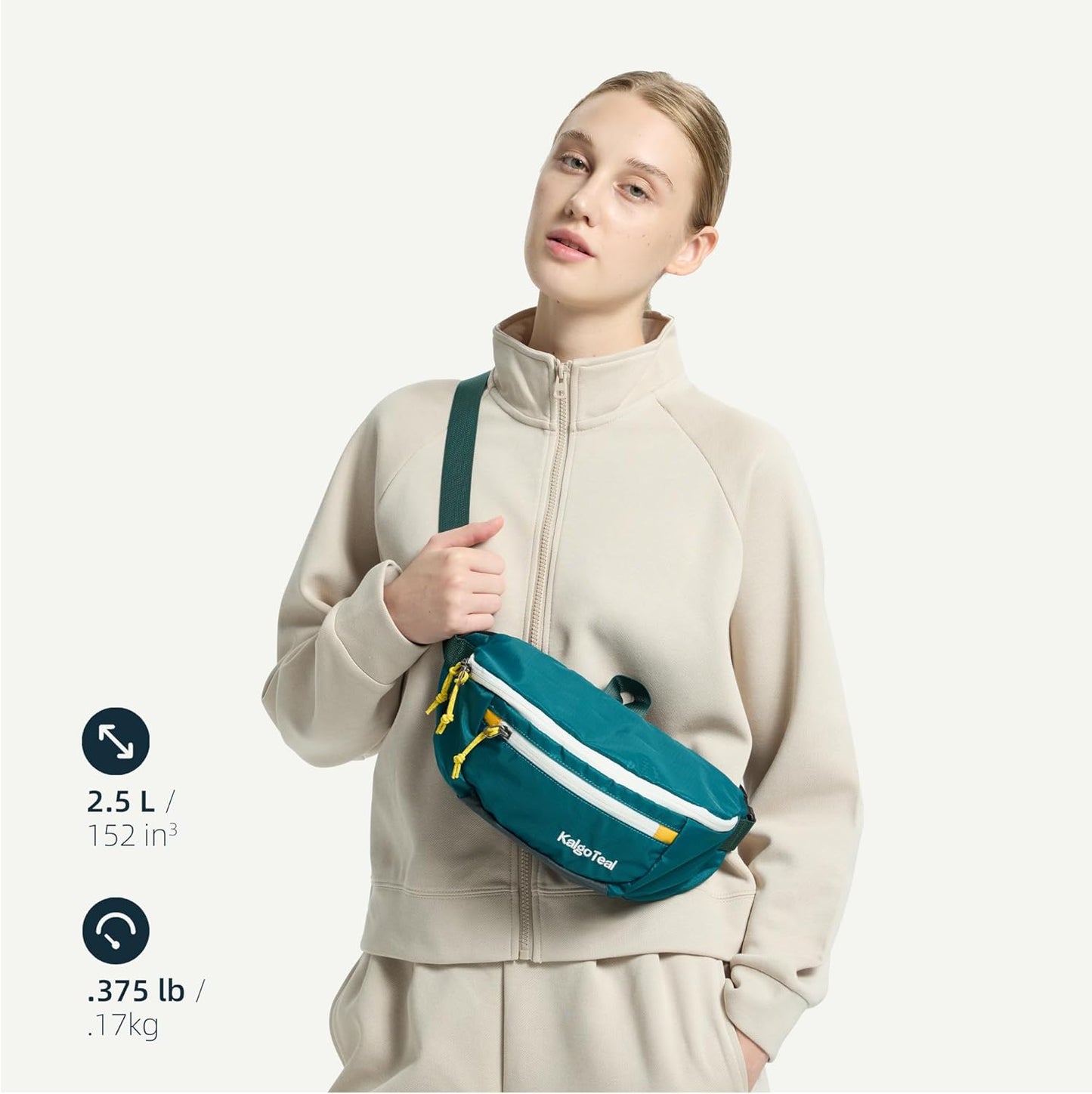 Ultralight Travel Waist Pack 2.5L, Large Water Resistant Fanny Pack for Men & Women.