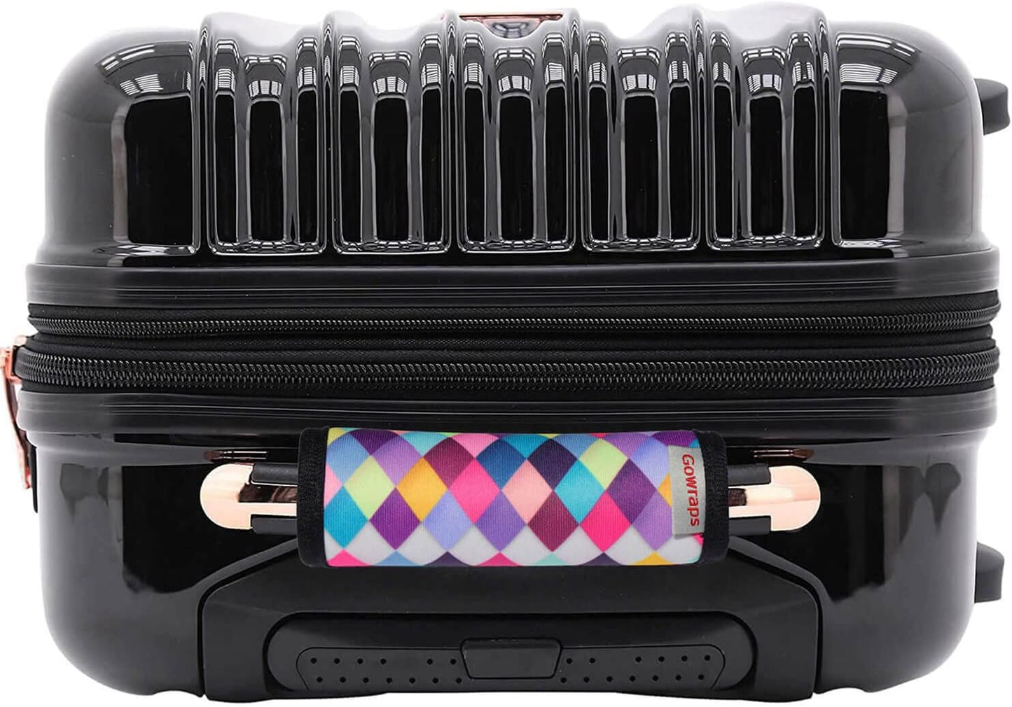 Suitcase Tags Identifiers-Luggage Handle Wrap Travel Luggage identifiers For Suitcases Unique Travel essentials for Airplane/Flying/Luggage (Colorful Check)