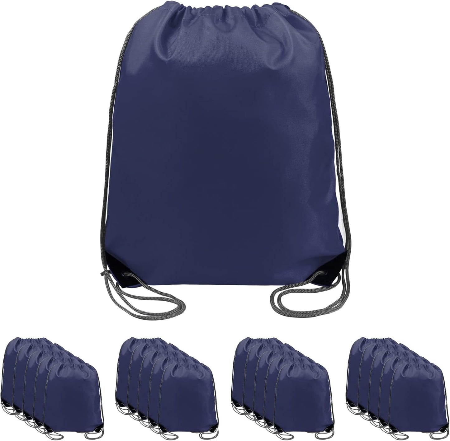 BeeGreen Drawstring Backpack Bags 20,30,50 Packs Reflective String Bags for Gym Sport Trip Cinch Sack DIY for Women Men