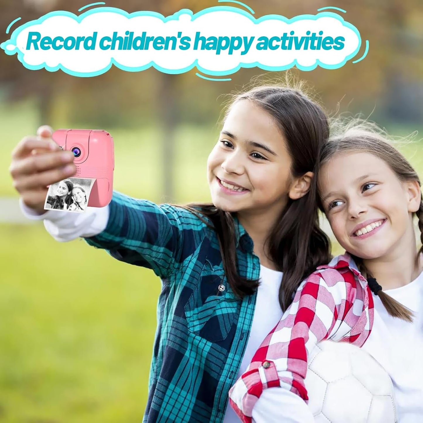 9 Rolls Kids Instant Camera Print Refill Paper- Photo Printer Thermal Paper Rolls Instant Print Camera Refill Paper for 4 5 6 7 8 9 10 Year Old Girls Boys Birthday Gifts