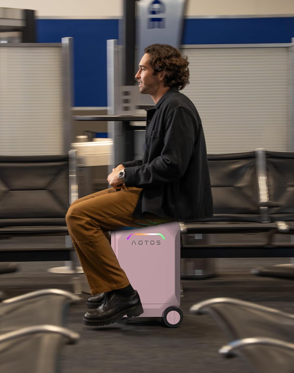 Smart Rideable luggage-Roller carry-on luggage 22x14x9-TSA,Airline-Approved 22 inch Hardshell