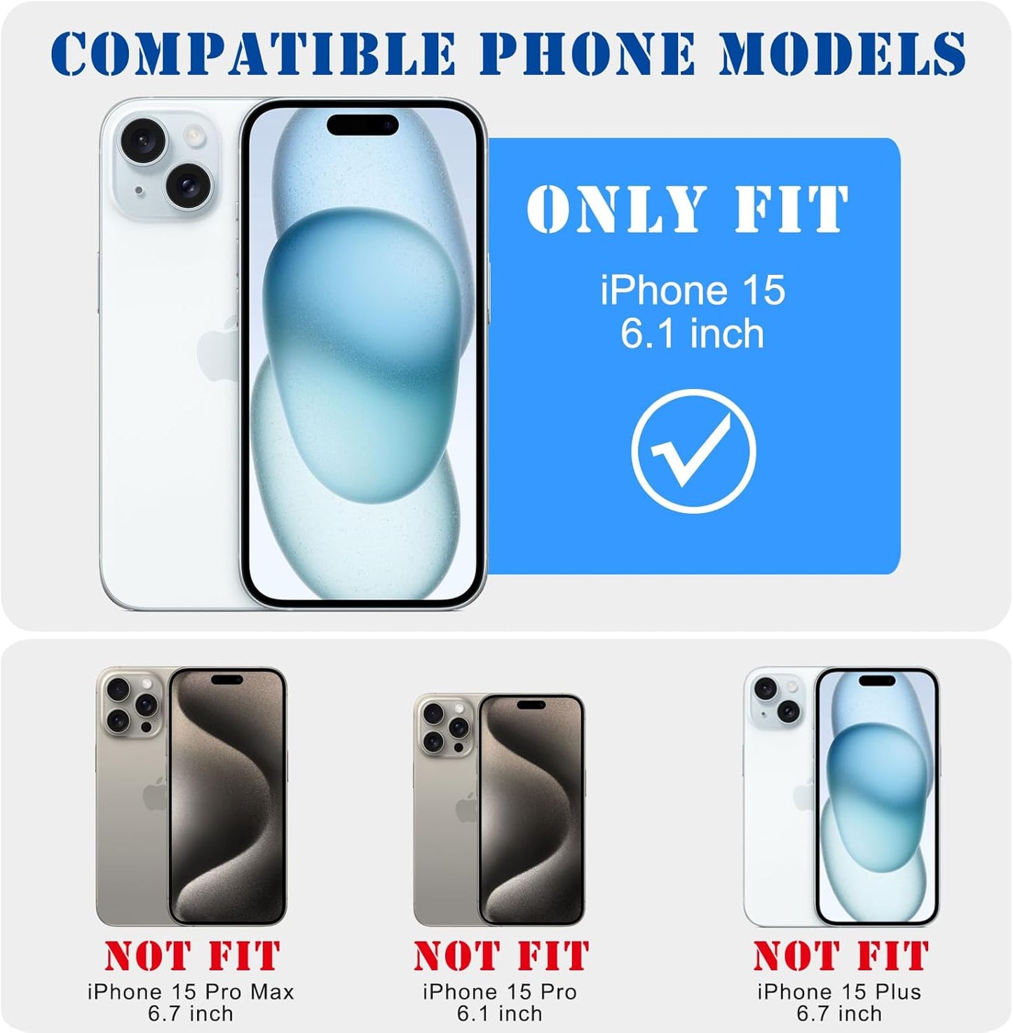 for iPhone 15 Case, Vintage Camo Pattern Design for Men Boys Teens, Cool Camouflage Shockproof Protective Cover for Girls Women - White