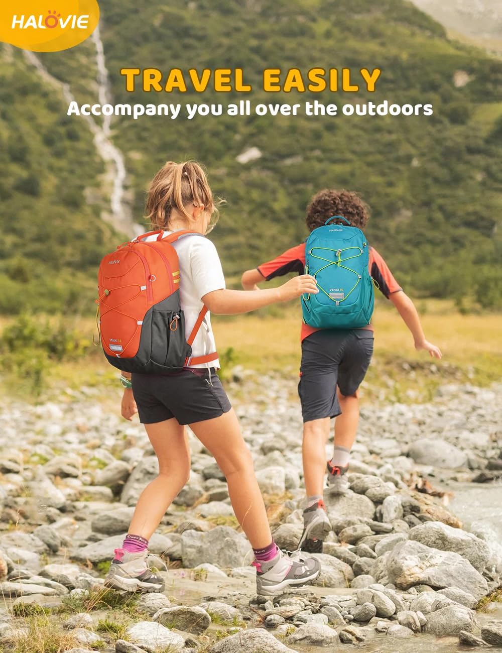 HALOVIE Kids Backpack Small Travel Backpacks Preschool Backpack Outdoor School Backpack Kindergarden Boys Girls