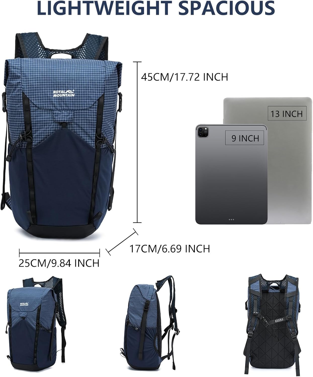 20l Hiking Backpack For Women&Men, Water Resistant Daypack Backpacks, Foldable & Packable Hiking