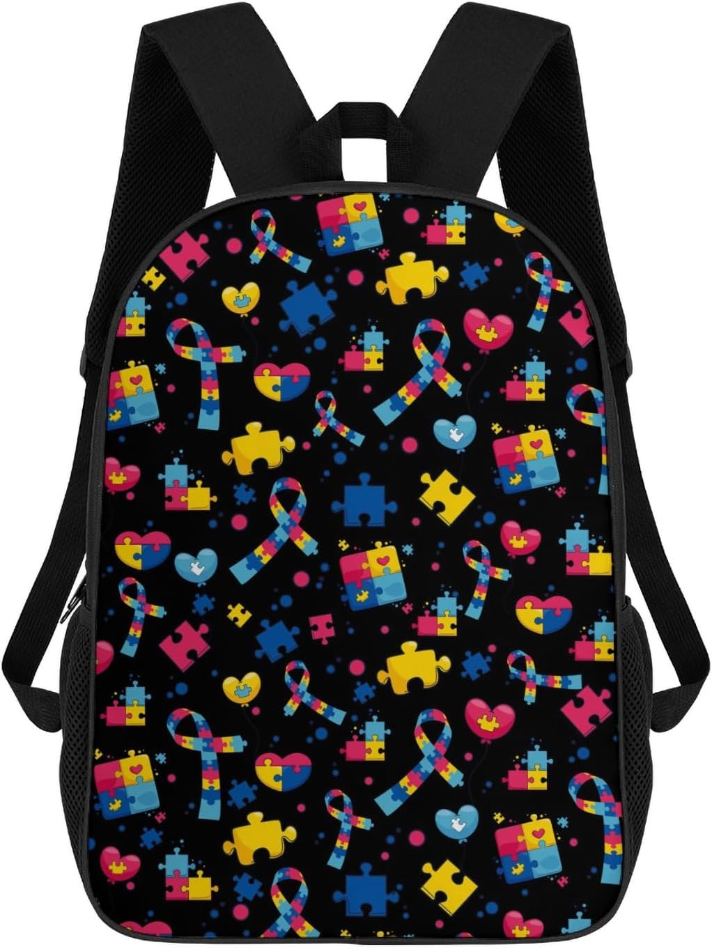 Autism School Backpack Lightweight Laptop Backpacks Large Capacity 1 Main Compartment Outdoor Bookbag for Kids Boys Girls (Color8)