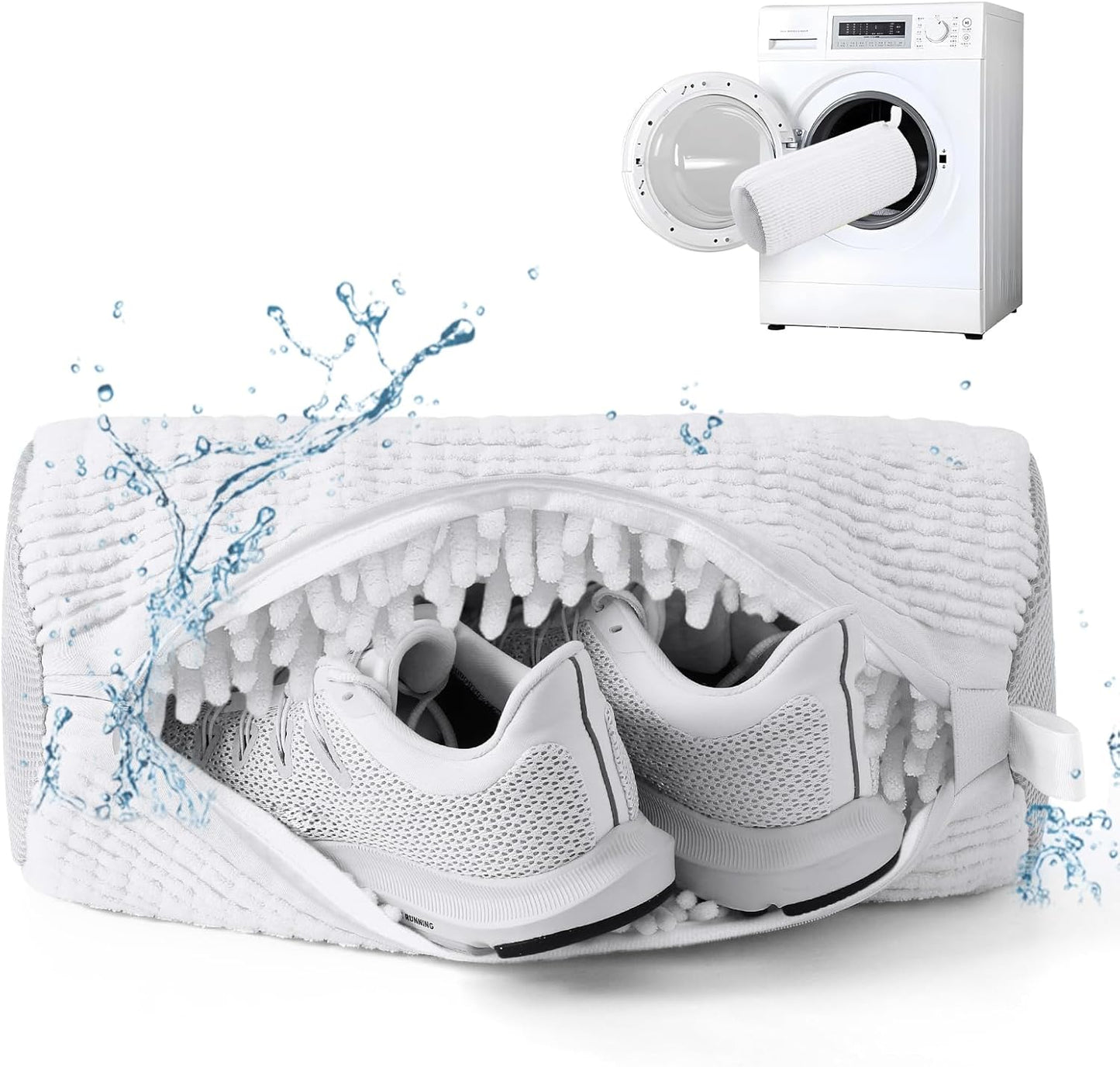 Shoe Washing Machine Bag,Shoe Laundry Bags for Sneakers, Reusable Shoe Cleaning Bag for All Shoe